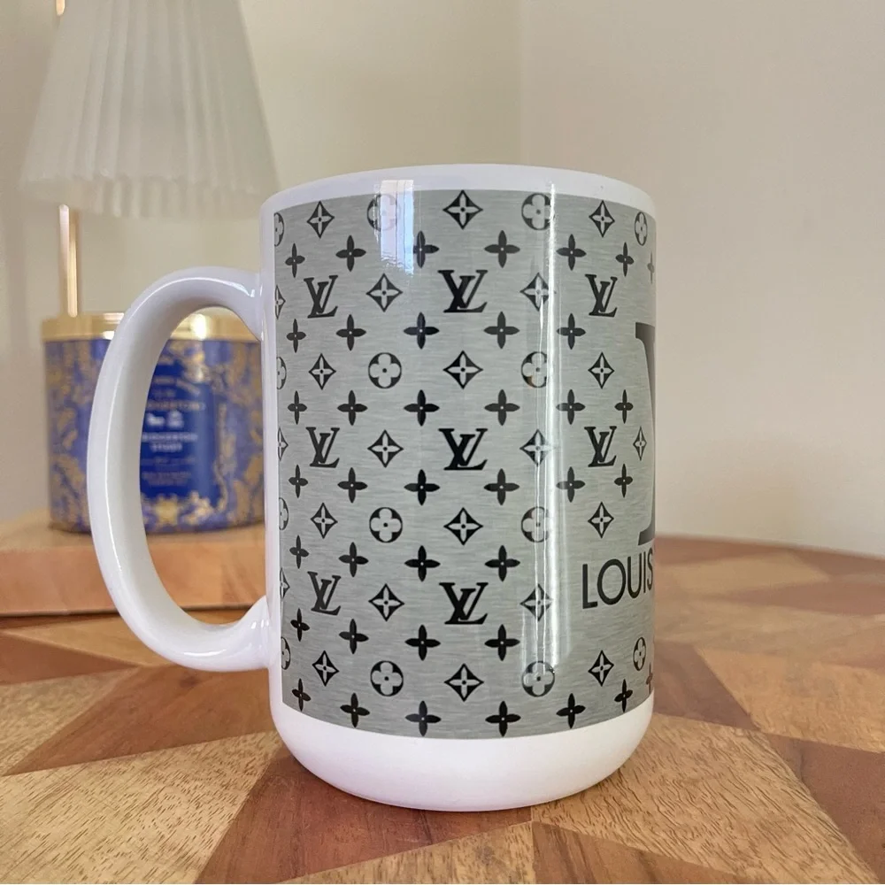 NEW Luxury Fashion handbag inspired Ceramic Mug 15oz. NWT Hand Crafted - Picture 3 of 3